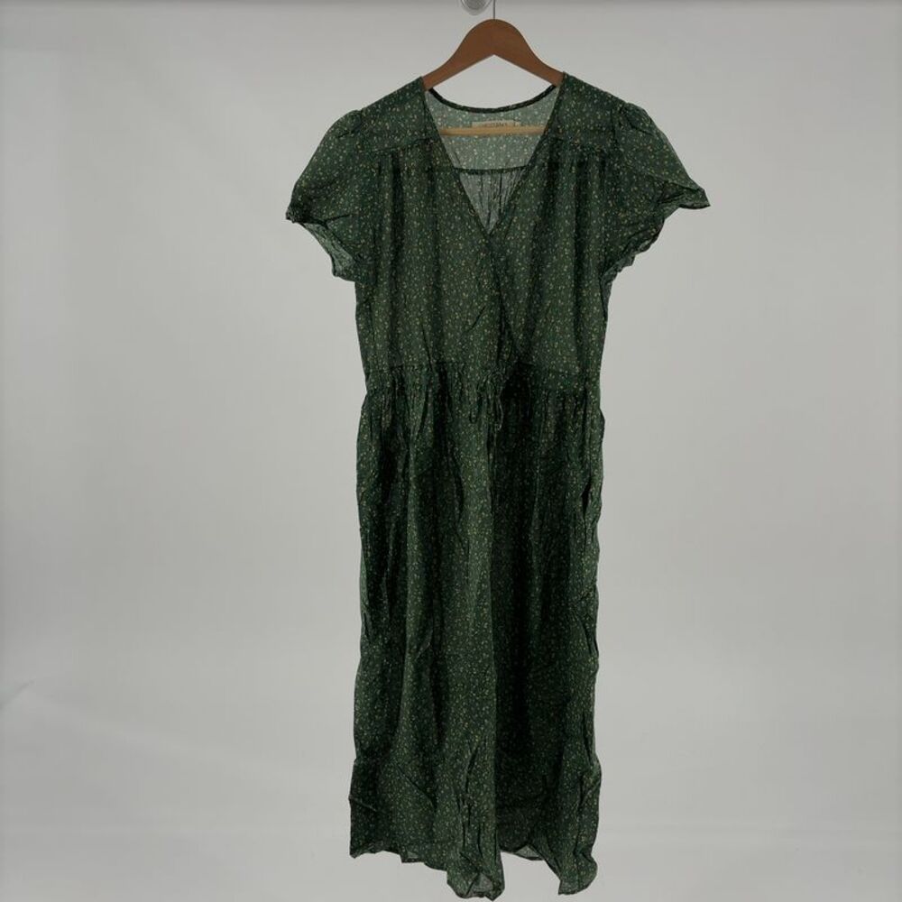 Christy Dawn Dark Green Floral Maxi Dress